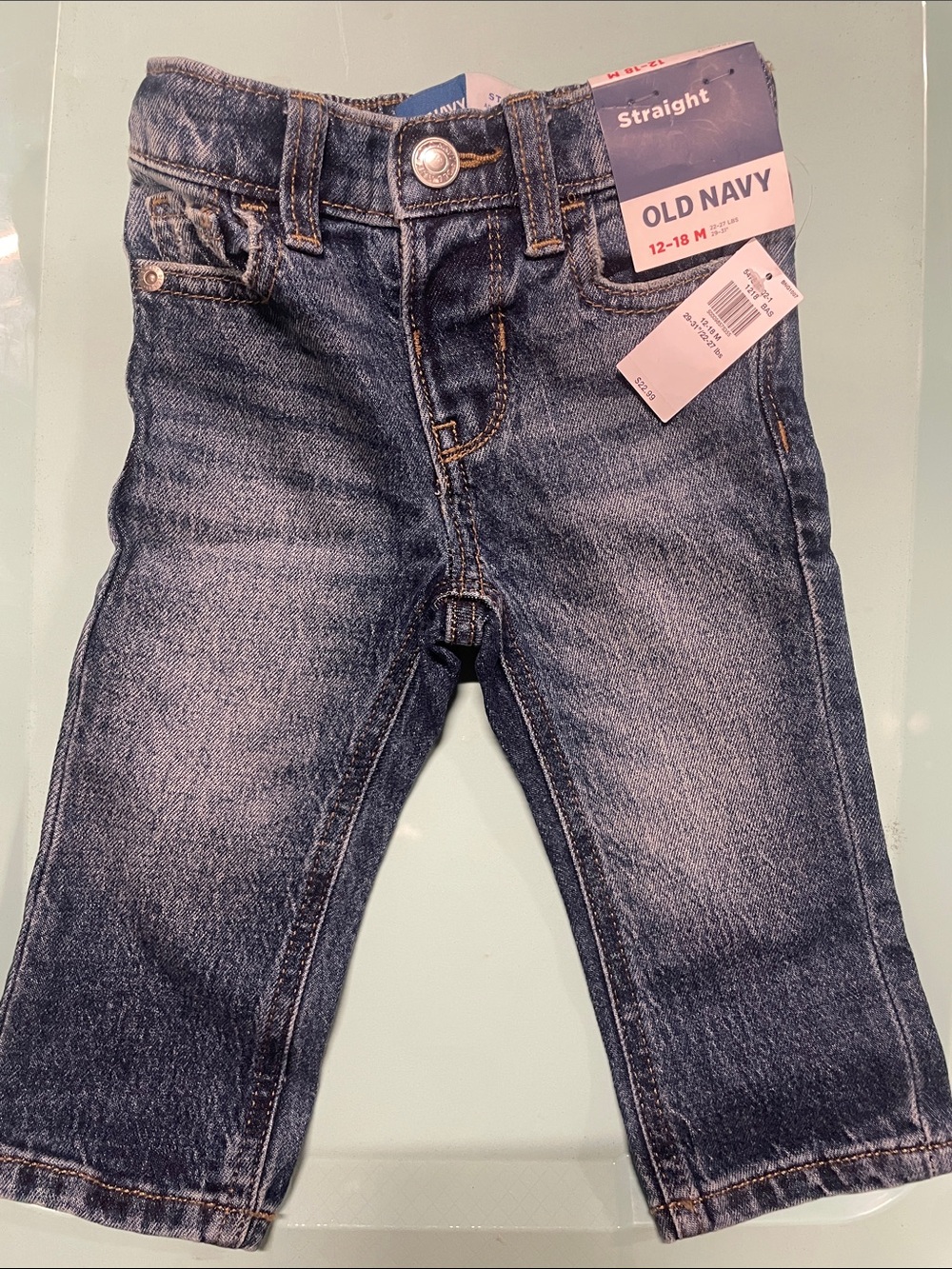 Old Navy Dark Blue Straight Jeans for Kids